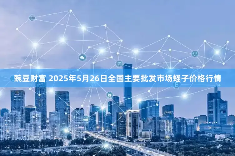 豌豆财富 2025年5月26日全国主要批发市场蛏子价格行情