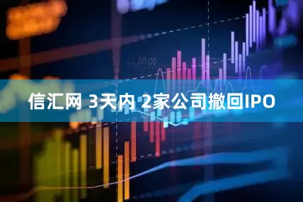 信汇网 3天内 2家公司撤回IPO